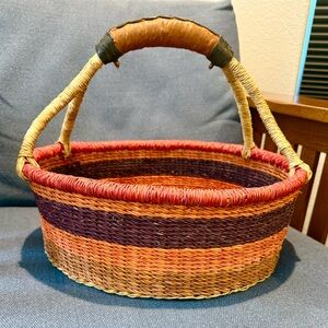 Bolga Round Basket Large – Handwoven in Ghana